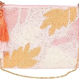 IndianShelf Pink Gold Cotton and Beads Embroidered Beaded Sling Bags for Women | Luxury Party Handbags | Handmade Boho Ethnic Clutches | Stylish Girls Handbag | Artisan Decorative Cotton Purse-image-30