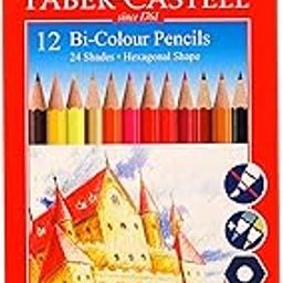 Faber-Castell Bi-Color Pencil Set - Pack of 12 (Assorted)-picture-12