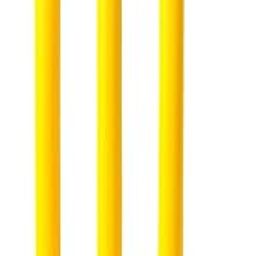 Ciko Junior Hard Plastic Cricket Wickets Set for Kids for Age Group 3 to 10 Years (3 Piece Wickets, 2 Bails, Base, 20" Wickets Length-image-60