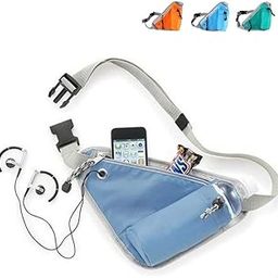 Polyester Waist Bag for Men Women Adjustable Run Belt Storage Pouch with Zipper Pocket for Sports and Travel // Phone Document Money Bag Belt with Adjustable Strap(1Pcs) (Multicolor)-image-64