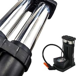 Delzon High Pressure Foot Activated Air Pump Compressor Air Pump for Car, Bike, Bicycle, Football Pump (Black)-13