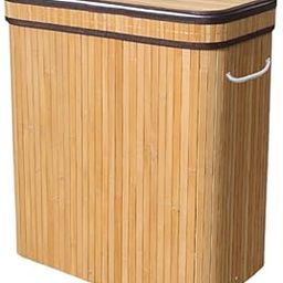 Bnf® Bamboo Laundry Basket Portable Storage Basket Bins for Bathroom Dorm College Wood|Home & Garden|Household Supplies & Cleaning|Laundry Supplies|Hampers-image-94