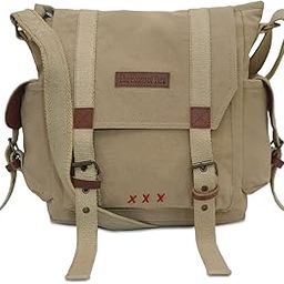Denim Cotton Canvas Sling Messenger Bag for Men and Women I Multipurpose Crossbody Bag I Travel Bag with Adjustable Strap | Unisex Sling Bag Crossbody Handbag for Office/Travel-image-77