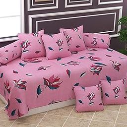 CASTIQA Super Soft 3D Blend Diwan- Set of 8 Pieces, Color Pink-image-61