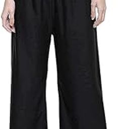 MOOLYAVAAN Products Rayon Palazzo for Girls | Traditional Ethnic Wear Palazoo for Women | Relaxed Fit Bottom Wear Casual Palazo for Woman & Girls (Size XXL) (Black)-image-68