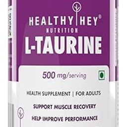 HealthyHey L-Taurine - Amino Acid Supplement - 120 Vegetable Capsules-image-58