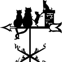 ATORSE Cat Metal Weathervane Vintage Wind Direction Indicator for Porch Lawn Garden|Home & Garden|Yard, Garden & Outdoor Living|Garden D?©cor|Weathervanes-image-41