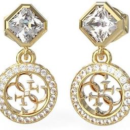 guess 4G Crush Gold-Plated Stainless Steel Earrings For Women | Hypoallergenic | Lightweight & Durable | Perfect For Gifting-picture-31