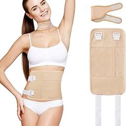 HANNEA® Castor Oil Pack Wrap for Waist and Neck, Reusable Organic Castor Oil Pack Kit for Liver Detox and Fibroids, Insomnia, Constipation and Inflammation, Less Mess Anti Oil Leak, Beige-image-17