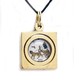 Shri Rahu Graha yantra Brass pendant For Men & Women-image-5