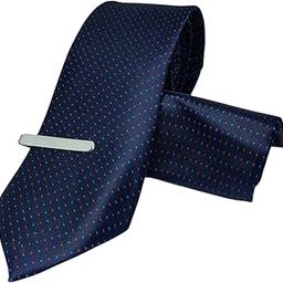 FashMade Tie For Men – Formal Ties Set With Pocket Square & Silver Tie Pin Clip For Mens, Silk Neckties Gift Sets For Men’s In Wooden Box-image-34