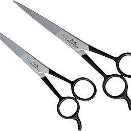 Alis SALON BARBER HAIR SUPERCUT CUTTING SCISSOR BLACK Colour Handle Combo Size 6.5" & 7.5" Supercut Smooth Scissor Kit Stainless Steel For Women & Men Salon (Black Combo Kit Both Size)-42