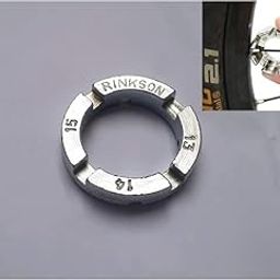 Imported Fixed Square Bicycle Bike 8 Way Spoke Nipple Key Wheel Rim Wrench Spanner Mini Tool, (Silver)-25