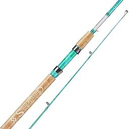 Sougayilang Fishing Rod, 2-Piece 5-Foot 6-Inch Graphite & Fiberglass Rod, Durable and Strong-Spinning-168cm-Blue-image-44