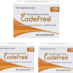 SD Codefree Blood Glucose Test Strips (Pack of 300) - Glucometer strips-10