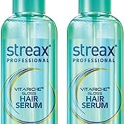 Streax Professional Vitariche Gloss Hair Serum For Women & Men | Enriched With Macadamia Oil and Vitamin E, 115 ml Pack Of 2-picture-22