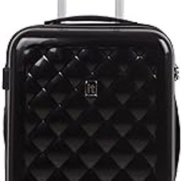Fashionista Glossy Black Cabin-20 inches Expandable PC Hardsided with TSA Lock 8 Wheel Trolley Bag-image-46