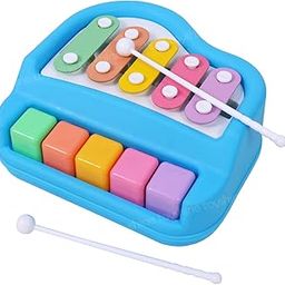 Toyshine Musical Xylophone and Mini Piano, Non Toxic, Non-Battery, Assorted Color-26