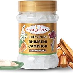 MANGALAM Bhimseni (Sandalwood) Camphor 100g Jar - Pack of 1 | 100% Pure | for Puja, Aromatherapy & Air Freshener | Sweet Fragrance-image-51