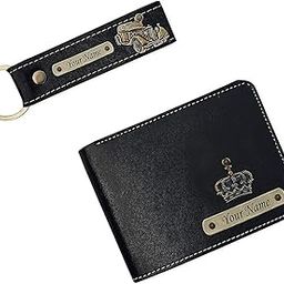 Your Name Leather Customized Men's Wallet with Key Chain, Gifts, Personalized Gifts, Personalized Accessories, Wallets & Covers (Black)-31