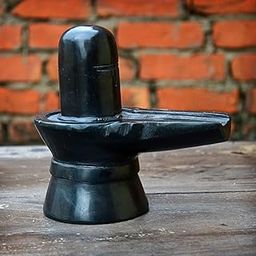 StonKraft Black Marble Shiva Lingam Shiv Ling Mahadev Idol Murti Military Statue Moorti, 7.6 Centimeters, 12.7 Centimeters-23