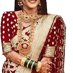 sugathari Women's Banarasi Saree Pure Kanjivaram Silk Saree Soft new ladies 2025 Design Wear Pattu Sarees Latest Sadi Party Sari collections With Blouse Piece (San Pari-189)-picture-4