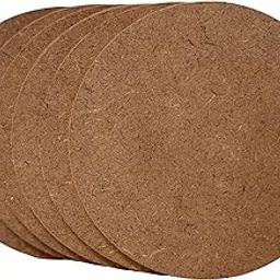 6 Pieces – 4x4 Inch Circle MDF Boards for Mandala, Dot Painting, Lippan Art, DIY Craft and Home Décor Projects-7