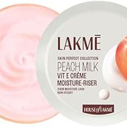 LAKMÉ Peach Milk Soft Crème Moisturizer For Face 100g || Daily Lightweight Whipped Cream With Vitamin E For Soft|| Glowing Skin - Non Oily 24h Moisture-11