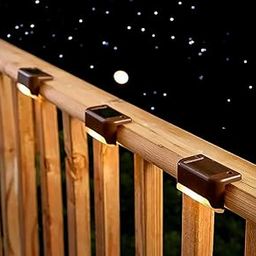 SolarScope Solar Light Step Light Warm Glow Outdoor Lighting for Stairs, Balconies, Gardens & Yards – Easy Installation & Waterproof Design (Black, Set of 4)-image-70