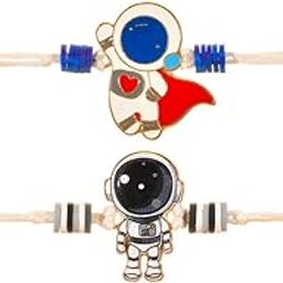 Kizzi® Kids Rakhi Set – Astronaut Spaceman Cartoon Rakhis for Boys | Cute Rakhi Combo for Kids-image-96