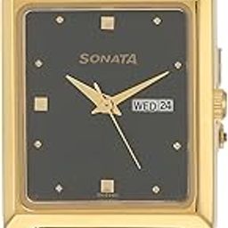 Quartz Analog Black Dial Stainless Steel Strap Watch for Men-NS7007YM04-image-6