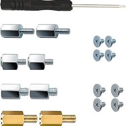 SGTKJSJS M.2 NVME PCIe SSD PS5 Mounting Screws for ASUS, MSI, Gigabyte Motherboards - 17 Pieces-15