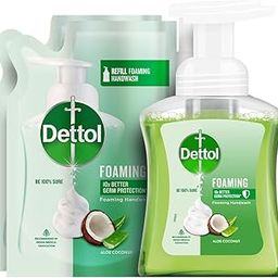 Dettol Foaming Handwash Pump + Refill Combo, Aloe Coconut (250ml + 200ml) Pack of 2 | Rich Foam | Moisturizing Hand Wash | Soft on Hands-22