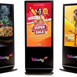 Vertical Digital Signage Display - High-Resolution Screen for Advertising, Retail, and Events | Silver, Mild Steel, 55 Inch, Floor Mount-image-76