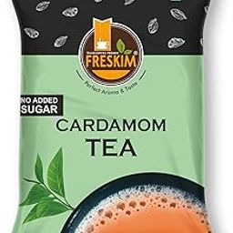 FRESKIM Zero Sugar Cardamom Tea Premix | Sugar-Free Chai Powder | 1Kg Pack | Perfect Aroma & Taste | Readymade Instant Tea for Vending Machines-10