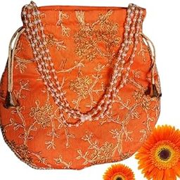 Ethnic Potli Bags For Return Gifts | Ethnic Handbags For Women | Carry Pouches Embroidered Bags| Handbag for Wedding Party (Color-Multicolor)-22