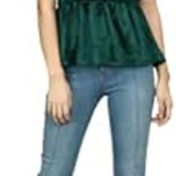 Women's Satin Solid Half Sleeve Regular Fit Top (Green)-image-21