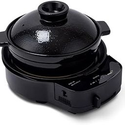 Shiroka House SQ-D151D (with earthen pot) [Tabletop Cooker, Various Plates, Iga Ware Pot, Haseen Pot, Smoke-Reducing Structure, High Heat Power, Healthy Mode, Easy Care, Compact Storage, Skewers, Aburiyaki, Stir-fry Dishes, Stewed Dishes, Fatty Baking, Recipe Book Included)-18