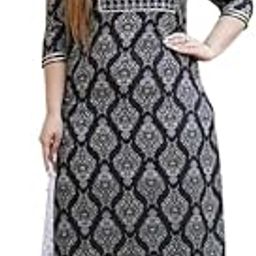 Urban Grace Women Printed Kurta and Palazzo Set for Party,Wedding,Office and Casual wear Cotton (in, Alpha, L, Regular, Big Girls, Black Gray)-image-5