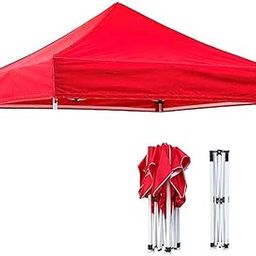 BRANDWAY Popup Canopy Tent Top Cloth for Gazebo Tent Durable Polyester Replacement Canopy Fabric for Outdoor Event,Picnic,Advertisement Promotion,Restaurant & Cafe (Only Top Fabric)(3x3 Meter, Red)-image-5