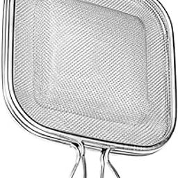 SHOPECOM Grill Basket for Outdoor Stainless Steel Railing Accessories with Wooden Handle For Fish, BBQ, Vegetables, Fish, Meat, Shrimp, Chicken & Meatball, Cooking & Camping (1)-image-97