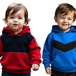 KIDIS LAND Stylish Kids Sweatshirt Pack of 2 (KL-SW50RDBL-SW51RBBL)-image-1