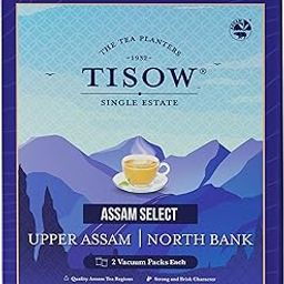 TISOW Assam Select Strong Tea 1kg | 2 Premium Single Estate Healthy Teas of Upper Assam & North Bank | 4 Vacuum Packs from the Best CTC Tea Growing Regions of India | Aromatic Golden Assam Tea | Kadak Chai-30