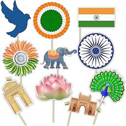 Stickloop Independence Day Photo Booth Props, Selfie Props | Indian Theme Props for Photoshoot Kids School Office Decor (10)-image-64