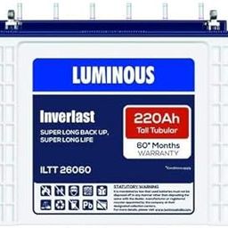 Luminous Inverlast ILTT 26060 220Ah Tall Tubular Plate Inverter Battery with 60 Months Warranty for Home, Office & Shops-picture-14