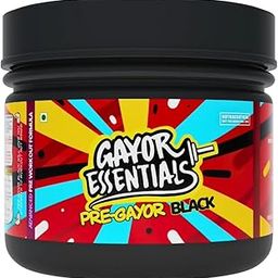 Gayor Essentials Pre Gayor Black Advanced Pre Workout Formula with L-Theanine Massive Pump Smooth Energy Focus And Concentration Lab Tested 52scoops (572g,Raspberry)-80