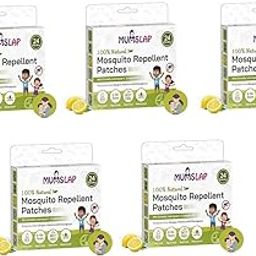 MumsLap Natural Mosquito Repellent Patches for Babies & Kids | Up to 12 Hours Protection with Citronella, Lemongrass & Eucalyptus Oil | Anti-Mosquito Stickers - Pack of 5 (120 Patches)-image-62