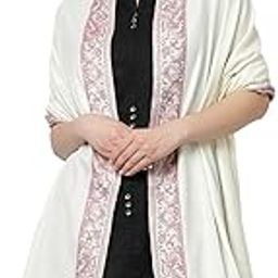 Women's Poly Wool Woven Soft Shawls, Wraps (Size: 40" X 80")-image-88