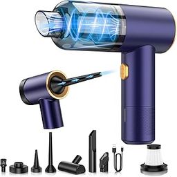 Vizeusvac Handheld Car Vacuum Portable Cordless,18000PA High Power Vacuum Cleaner with Brushless Motor,7 in 1 Mini Hand Held Vacuum Rechargeable AirDuster/Blower for Car,Home,Office,Pet-10