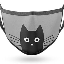 Cat Grey Printed 2 ply Cloth Face Mask-image-29